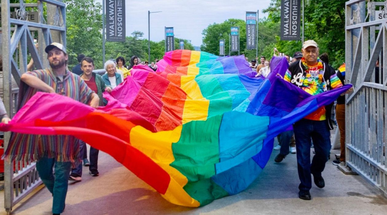 Pride in the Sky, Walkway Over the Hudson, Poughkeepsie (photo by Tanner Townsend)