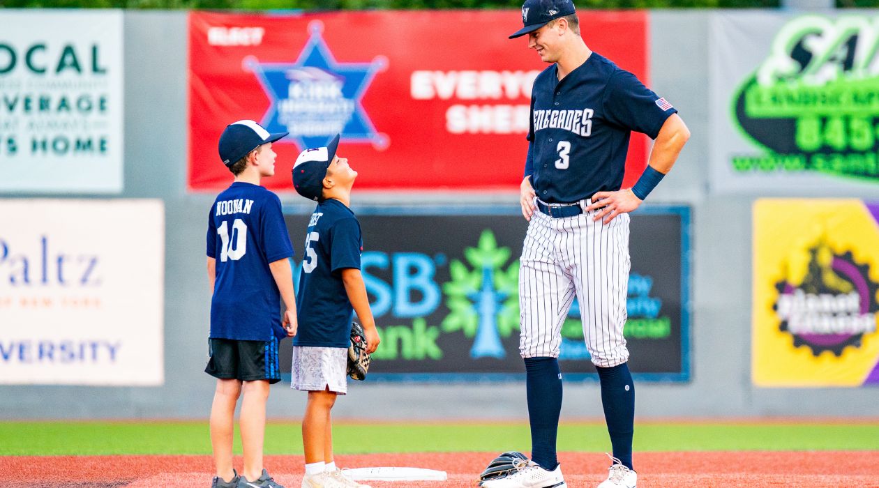 Kids at a Hudson Valley Renegades game, photo by Dave Janosz