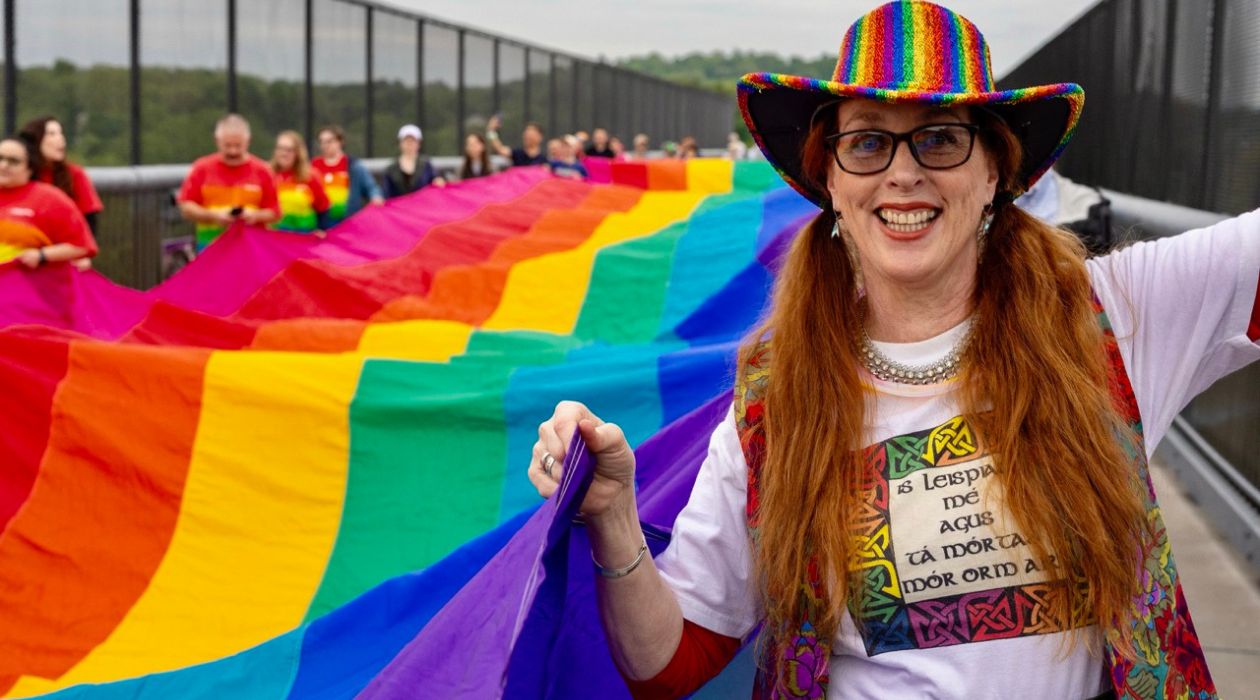 Pride in the Sky at the Walkway Over the Hudson, photo by Tanner Townsend