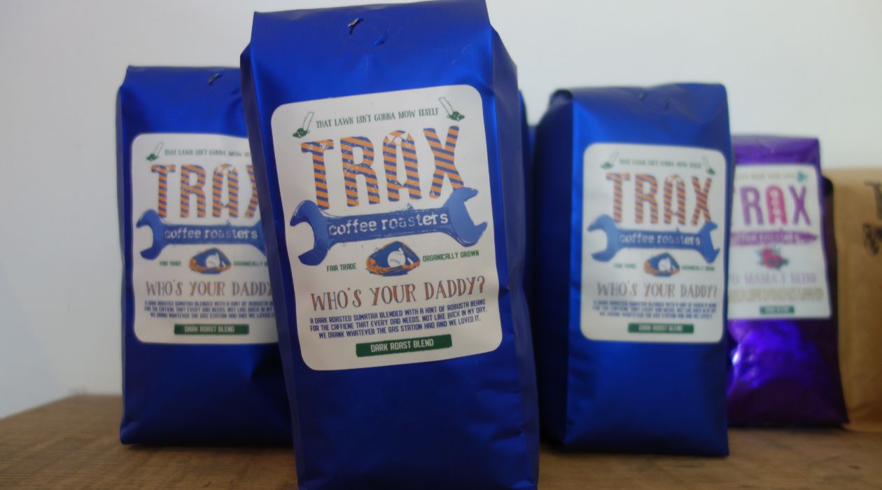 Who's Your Daddy Dark Roast Blend Coffee at Trax Coffee Roasters, Beacon