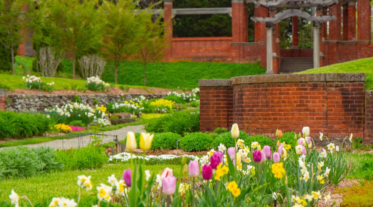 The gardens at Vanderbilt Mansion National Historic Site, Hyde Park