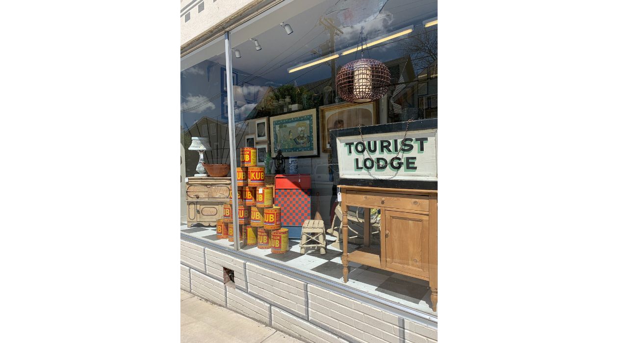 Millerton Antiques Center Window Display