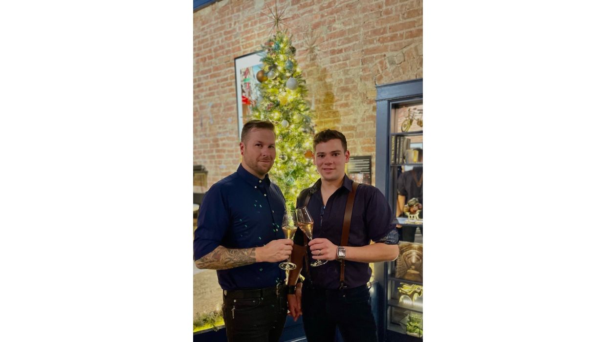 Tanner Townsend and Pedro Sousa at Reserva Wine Bar in Beacon