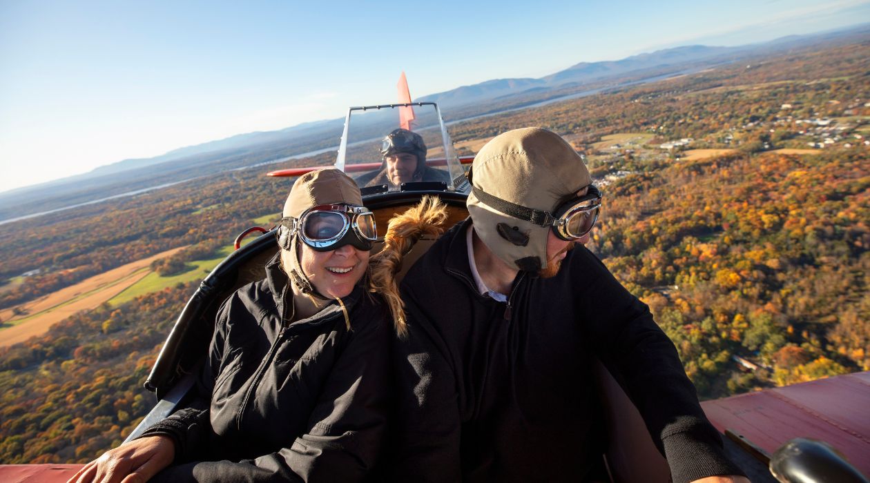 Old Rhinebeck Aerodrome biplane ride